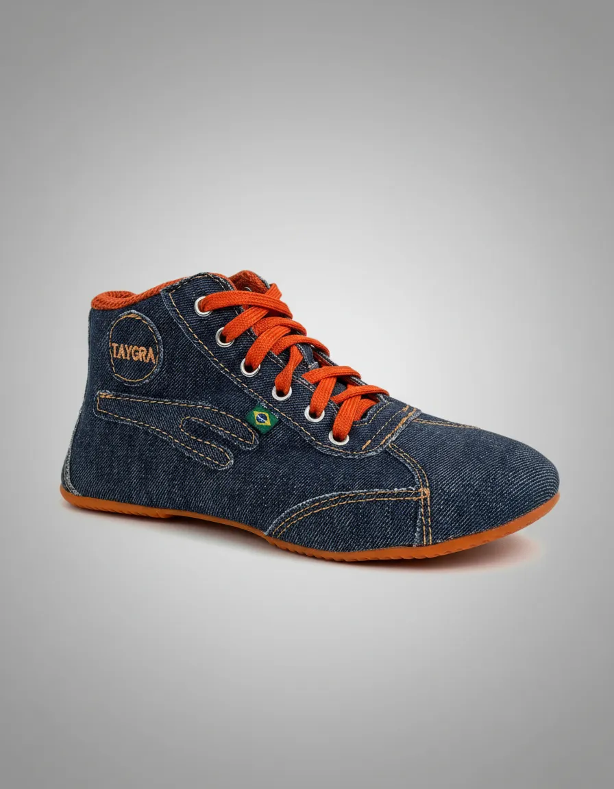 Botinha Jeans e Laranja - Imagem 2