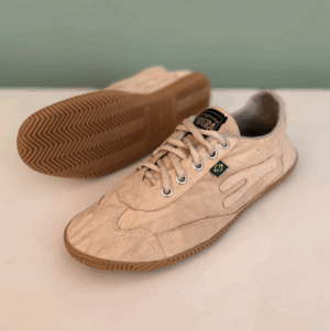 Rasteira Bege Camurça - Sola Bend